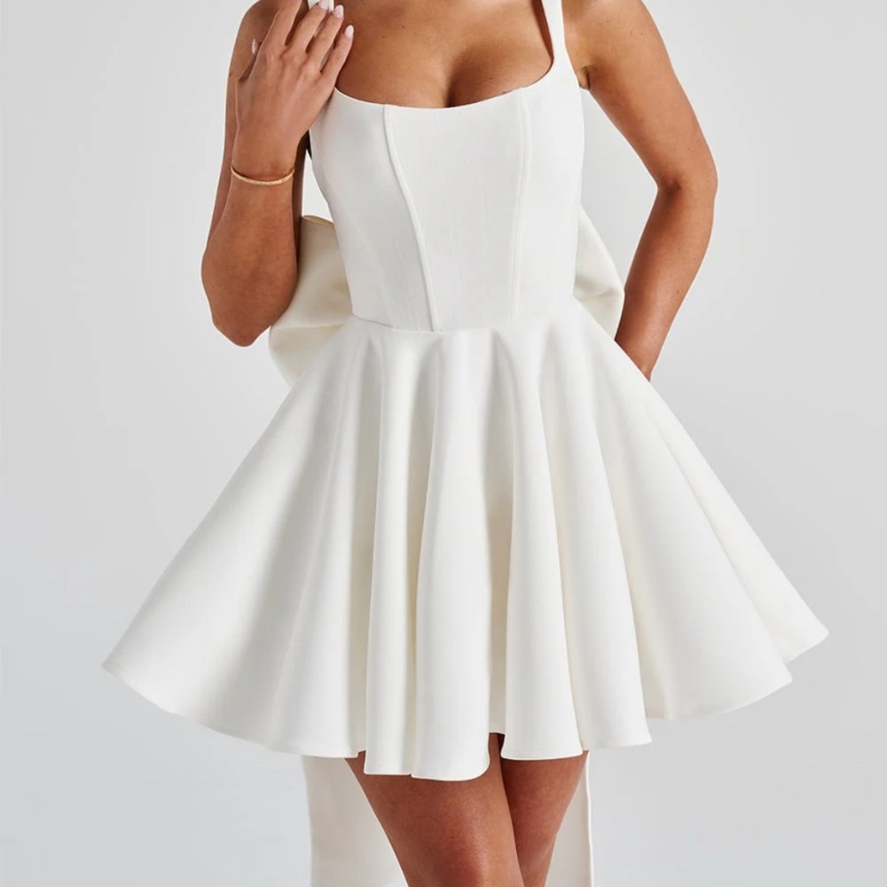 BABYBOO White bow Dress